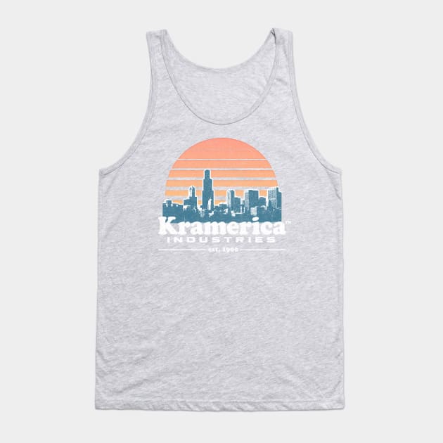 Kramerica Industries / Faded 90s Style Logo Original Design Tank Top by DankFutura